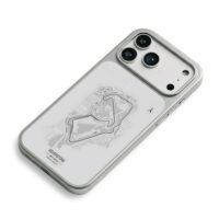 Silverstone UK race track map iPhone 17 Pro Max Electroplated Silver Case2