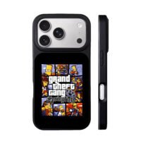 Simpsons GTA Springfield gang art iPhone 17 Pro Max Black Case