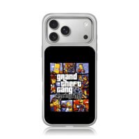 Simpsons GTA Springfield gang art iPhone 17 Pro Max Electroplated Silver Case1