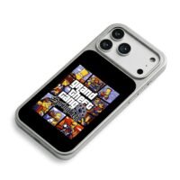 Simpsons GTA Springfield gang art iPhone 17 Pro Max Electroplated Silver Case2