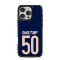 Singletary 50 navy football jersey iPhone 16 Pro Max Black Case