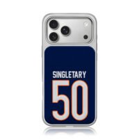 Singletary 50 navy football jersey iPhone 17 Pro Max Electroplated Silver Case1