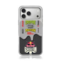 Skate logos Red Bull skate art iPhone 17 Pro Max Electroplated Silver Case1