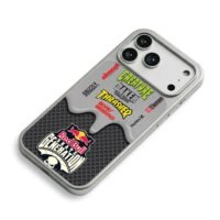 Skate logos Red Bull skate art iPhone 17 Pro Max Electroplated Silver Case2