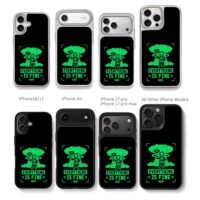 Skeleton thumbs up nuke blast Chris Brown Phone Case Black Electroplated Silver For Iphone 11 To 17