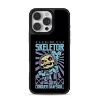 Skeletor holding skull staff slogan iPhone 16 Pro Max Black Case