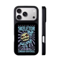 Skeletor holding skull staff slogan iPhone 17 Pro Max Black Case