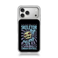 Skeletor holding skull staff slogan iPhone 17 Pro Max Electroplated Silver Case1