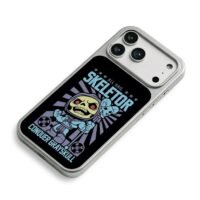 Skeletor holding skull staff slogan iPhone 17 Pro Max Electroplated Silver Case2