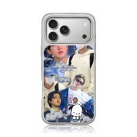 SKZ Changbin Pochacco collage iPhone 17 Pro Max Electroplated Silver Case1