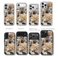 SKZ Felix cute selfie collage decor Chris Brown Phone Case Black Electroplated Silver For Iphone 11 To 17