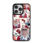 SKZ Felix Hello Kitty collage iPhone 16 Pro Max Black Case