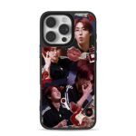 SKZ Han red retro sticker collage iPhone 16 Pro Max Black Case