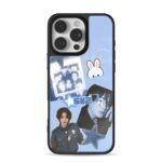 SKZ member blue bunny star collage iPhone 16 Pro Max Black Case
