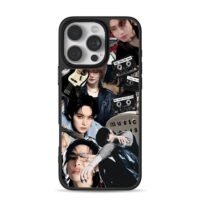 skz members retro music guitar tape iPhone 16 Pro Max Black Case