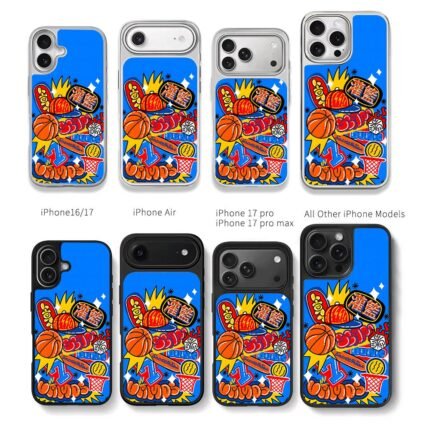 Slam dunk basketball graffiti art Chris Brown Phone Case Black Electroplated Silver For Iphone 11 To 17