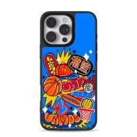 Slam dunk basketball graffiti art iPhone 16 Pro Max Black Case