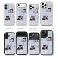Slam Dunk boys Akagi Sendoh collage Chris Brown Phone Case Black Electroplated Silver For Iphone 11 To 17