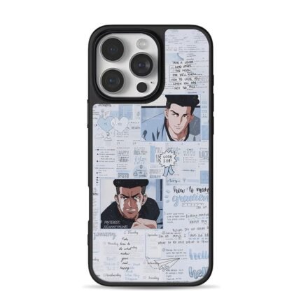 Slam Dunk boys Akagi Sendoh collage iPhone 16 Pro Max Black Case