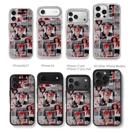 Slam Dunk Hanamichi manga collage Chris Brown Phone Case Black Electroplated Silver For Iphone 11 To 17