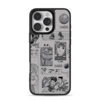 Slam Dunk manga basketball collage iPhone 16 Pro Max Black Case