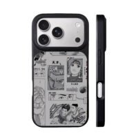 Slam Dunk manga basketball collage iPhone 17 Pro Max Black Case
