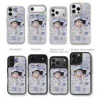 Slam Dunk Mitsui vintage collage Chris Brown Phone Case Black Electroplated Silver For Iphone 11 To 17