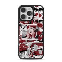 Slam Dunk red comic anime collage iPhone 16 Pro Max Black Case