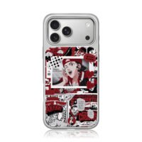 Slam Dunk red comic anime collage iPhone 17 Pro Max Electroplated Silver Case1
