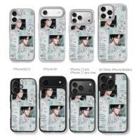 Slam Dunk Rukawa anime collage Chris Brown Phone Case Black Electroplated Silver For Iphone 11 To 17