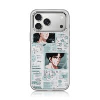 Slam Dunk Rukawa anime collage iPhone 17 Pro Max Electroplated Silver Case1