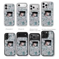Slam Dunk Rukawa Kaede collage Chris Brown Phone Case Black Electroplated Silver For Iphone 11 To 17