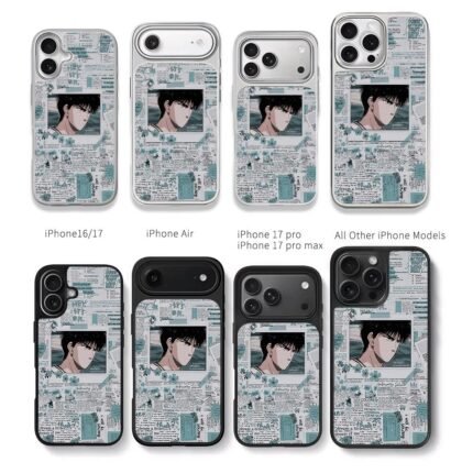 Slam Dunk Rukawa Kaede collage Chris Brown Phone Case Black Electroplated Silver For Iphone 11 To 17