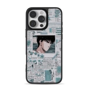 Slam Dunk Rukawa Kaede collage iPhone 16 Pro Max Black Case