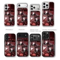 Slam Dunk Rukawa Sakuragi red art Chris Brown Phone Case Black Electroplated Silver For Iphone 11 To 17