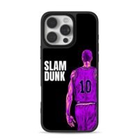 Slam Dunk Sakuragi No10 purple art iPhone 16 Pro Max Black Case