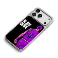 Slam Dunk Sakuragi No10 purple art iPhone 17 Pro Max Electroplated Silver Case2