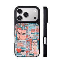 Slam Dunk Sakuragi Rukawa collage iPhone 17 Pro Max Black Case