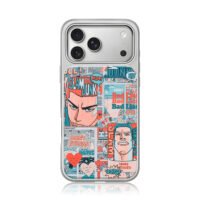 Slam Dunk Sakuragi Rukawa collage iPhone 17 Pro Max Electroplated Silver Case1