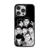 Slam Dunk Shohoku team group photo iPhone 16 Pro Max Black Case