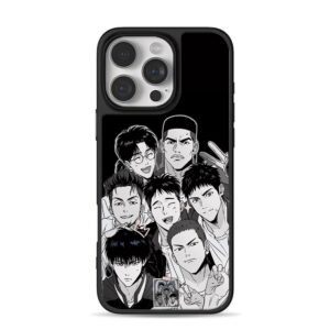 Slam Dunk Shohoku team group photo iPhone 16 Pro Max Black Case