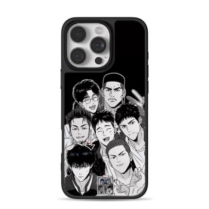 Slam Dunk Shohoku team group photo iPhone 16 Pro Max Black Case