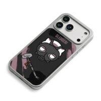 SLEDGEBI cat ear gas mask sledge iPhone 17 Pro Max Electroplated Silver Case2