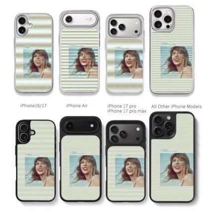 Smiling Taylor Swift 1989 TV photo Chris Brown Phone Case Black Electroplated Silver For Iphone 11 To 17