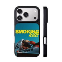 Smoking kills Marlboro Senna F1 car iPhone 17 Pro Max Black Case