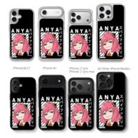 Smug Anya Spy x Family art Chris Brown Phone Case Black Electroplated Silver For Iphone 11 To 17