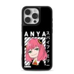 Smug Anya Spy x Family art iPhone 16 Pro Max Black Case