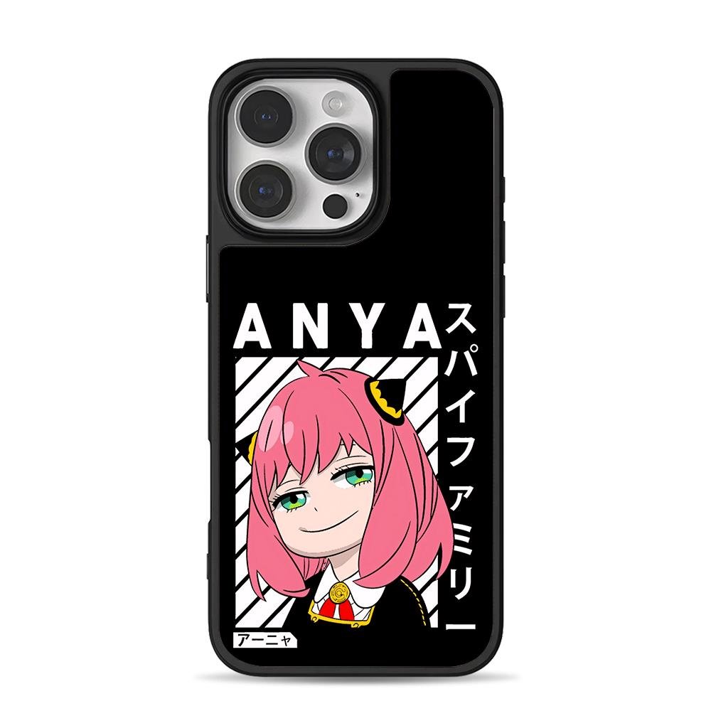 Smug Anya Spy x Family art iPhone 16 Pro Max Black Case Smug Anya Spy x Family art iPhone 16 Pro Max Black Case