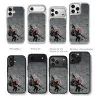 Sniper soldier target wing brick Chris Brown Phone Case Black Electroplated Silver For Iphone 11 To 17