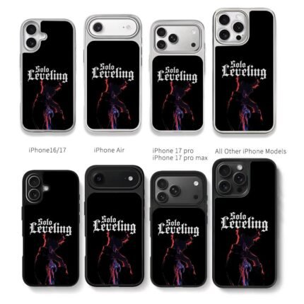 Solo Leveling anime boy sword dark art Chris Brown Phone Case Black Electroplated Silver For Iphone 11 To 17